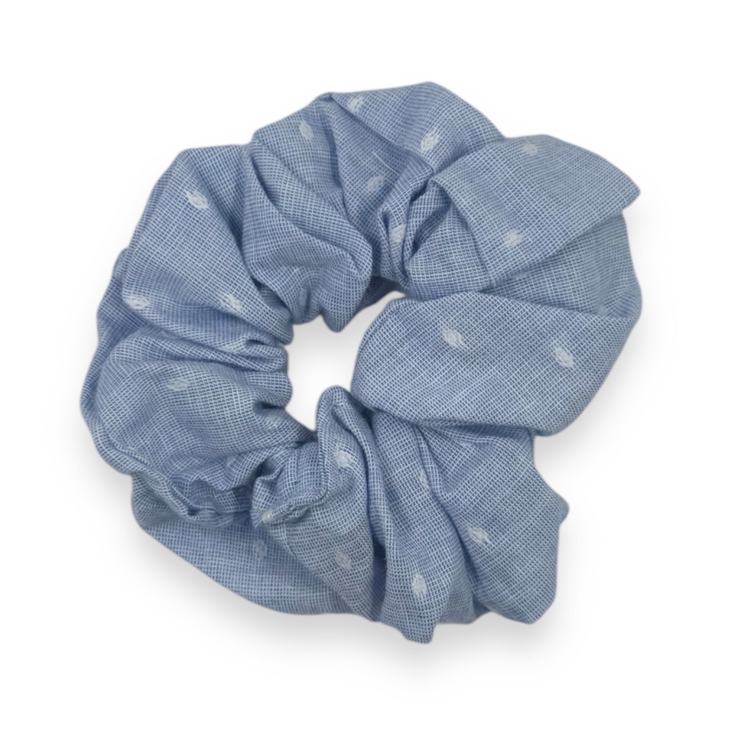 Light Blue Linen - Jumbo Scrunchie