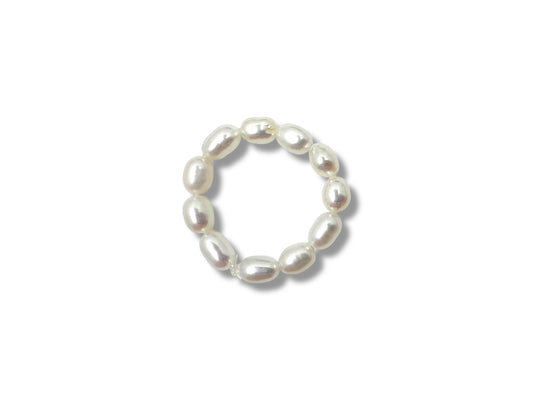 Freshwater Pearl Eternity Ring (4mm)