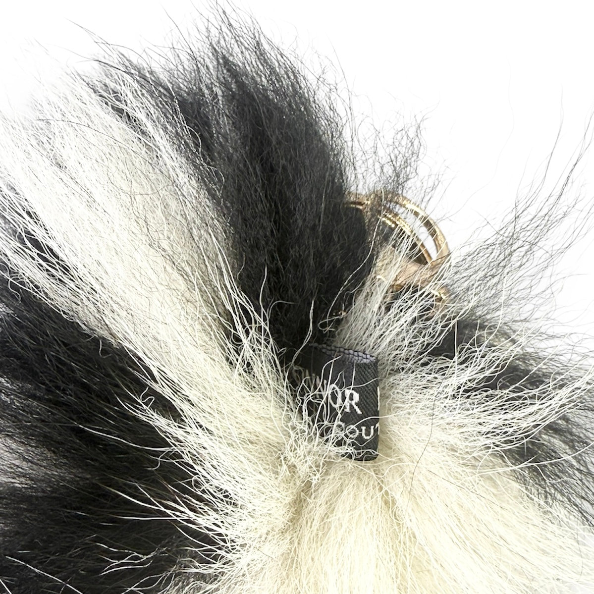 Jeuje- Arctic Fox Fur Bag Charm (Harlequin)