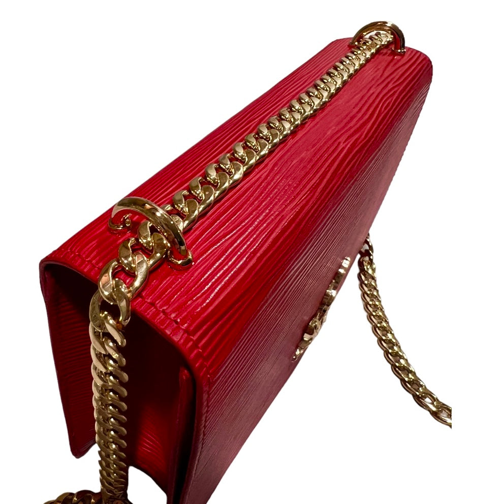 Apollo Bag Crossbody: (Epi Leather Rouge & Gold Hardware)